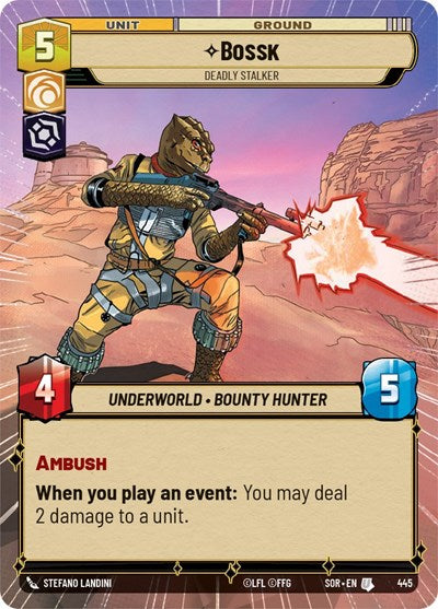 Bossk Deadly Stalker (Hyperspace) (Spark of Rebellion) Near Mint