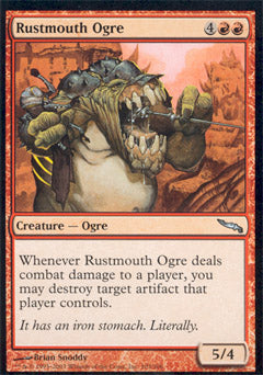 Rustmouth Ogre (Mirrodin) Light Play Foil