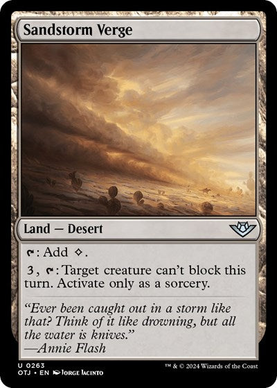 Sandstorm Verge (Outlaws of Thunder Junction) Light Play Foil