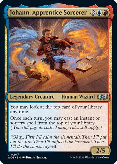 Johann, Apprentice Sorcerer (Wilds of Eldraine) Light Play Foil