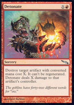 Detonate (Mirrodin) Light Play Foil