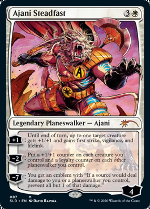 Ajani Steadfast (Secret Lair) Light Play Foil