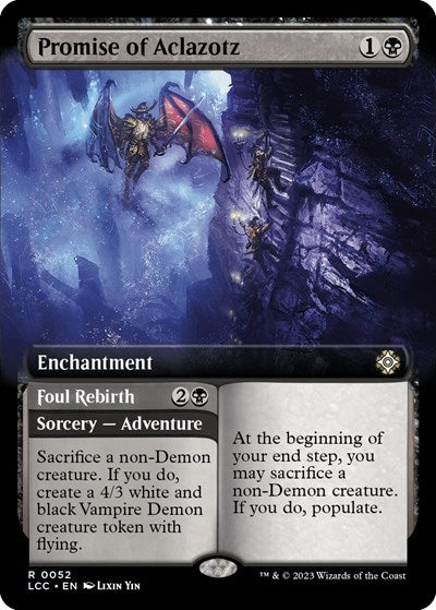 Promise of Aclazotz (Extended Art) (Commander: The Lost Caverns of Ixalan) Near Mint