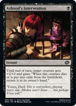 Ashnod's Intervention (The Brothers' War) Medium Play Foil