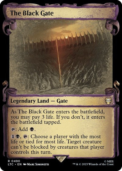 The Black Gate (Showcase Scrolls) (Commander: The Lord of the Rings: Tales of Middle-earth) Near Mint