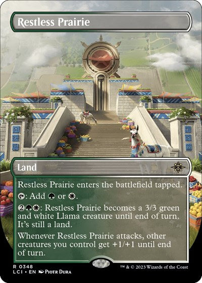 Restless Prairie (Borderless) (The Lost Caverns of Ixalan) Near Mint Foil