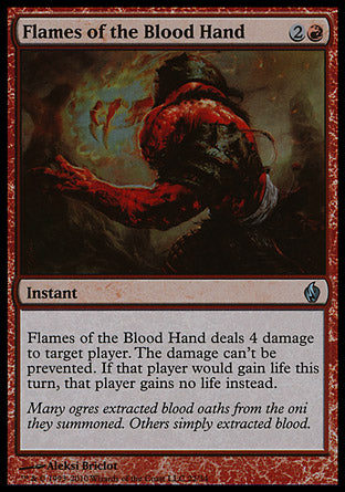 Flames of the Blood Hand (Premium Deck Series: Fire and Lightning) Light Play Foil