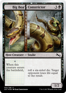 Big Boa Constrictor (Unstable) Near Mint Foil