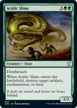 Acidic Slime (Commander 2020 Zendikar Rising) Medium Play