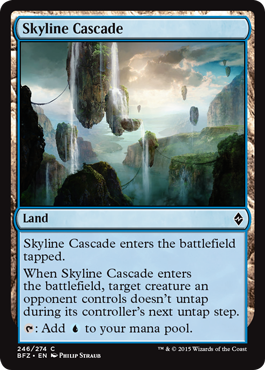 Skyline Cascade (Battle for Zendikar) Light Play