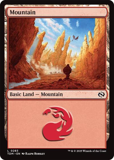 Mountain (0283) (Tarkir: Dragonstorm) Near Mint