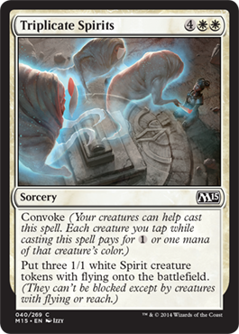 Triplicate Spirits (Magic 2015 Core Set) Light Play