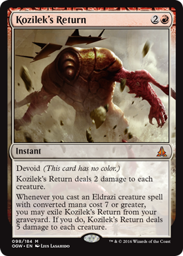 Kozilek's Return (Oath of the Gatewatch) Damaged / Poor