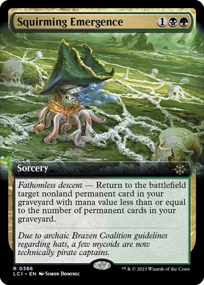 Squirming Emergence (Extended Art) (The Lost Caverns of Ixalan) Near Mint