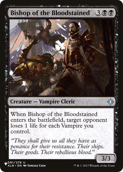 Bishop of the Bloodstained (The List) Near Mint