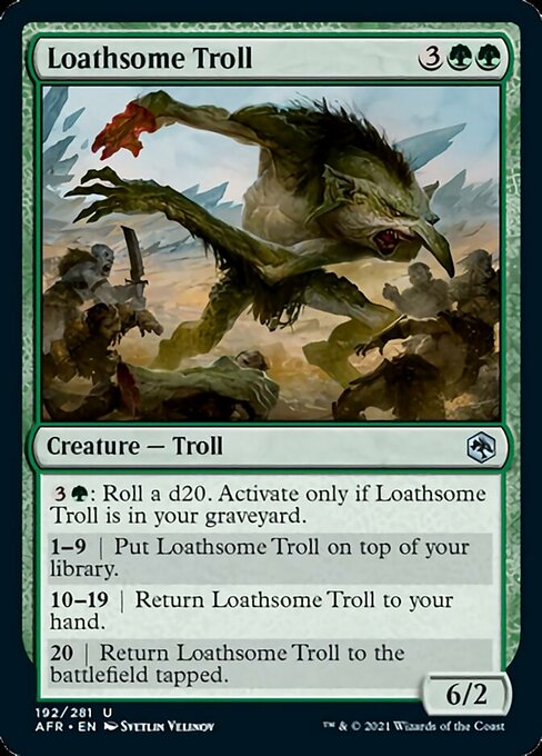 Loathsome Troll (Adventures in the Forgotten Realms) Medium Play Foil