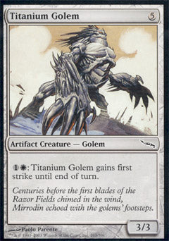 Titanium Golem (Mirrodin) Medium Play Foil