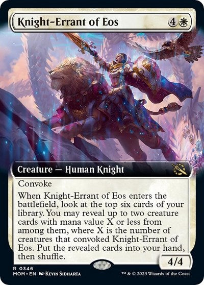 Knight-Errant of Eos (Extended Art) (March of the Machine) Near Mint Foil