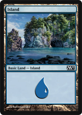 Island (234) (Magic 2012 Core Set) Medium Play Foil