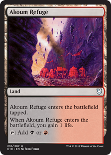 Akoum Refuge (Commander 2018) Light Play