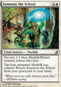 Summon the School (Lorwyn) Heavy Play Foil
