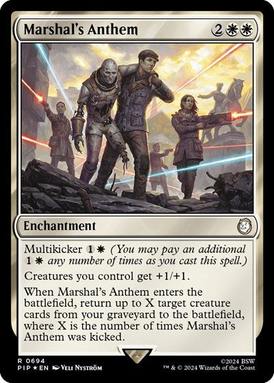 Marshal's Anthem (Surge Foil) (Universes Beyond: Fallout) Near Mint Foil