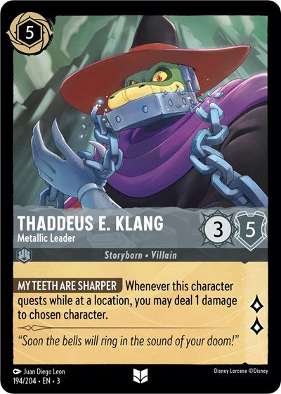 Thaddeus E. Klang - Metallic Leader (Into the Inklands) Near Mint Cold Foil