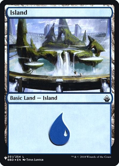 Island (BBD) (Secret Lair Commander: Heads I Win, Tails You Lose) Near Mint Foil