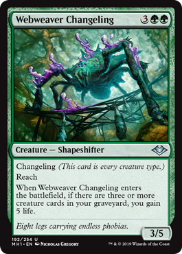 Webweaver Changeling (Modern Horizons) Light Play