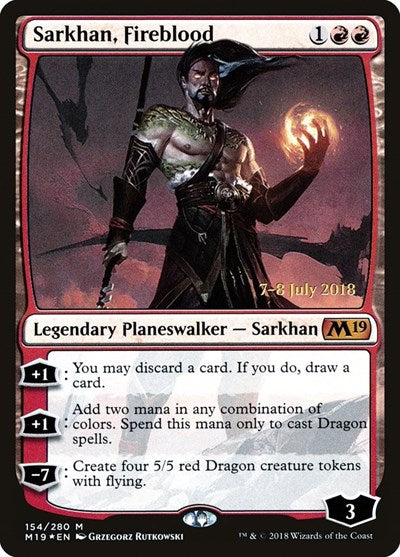 Sarkhan, Fireblood (Promos: Prerelease Cards) Near Mint Foil