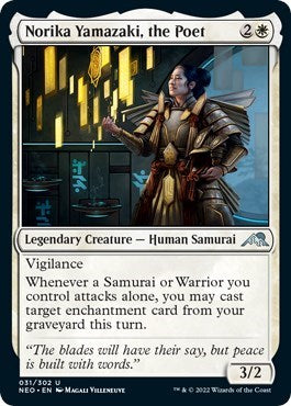 Norika Yamazaki, the Poet (Kamigawa: Neon Dynasty) Near Mint Foil