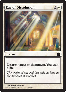 Ray of Dissolution (Theros) Medium Play Foil