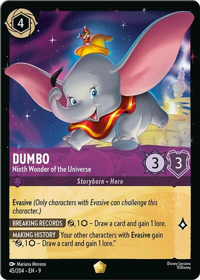 Dumbo - Ninth Wonder of the Universe (Fabled) Near Mint Cold Foil