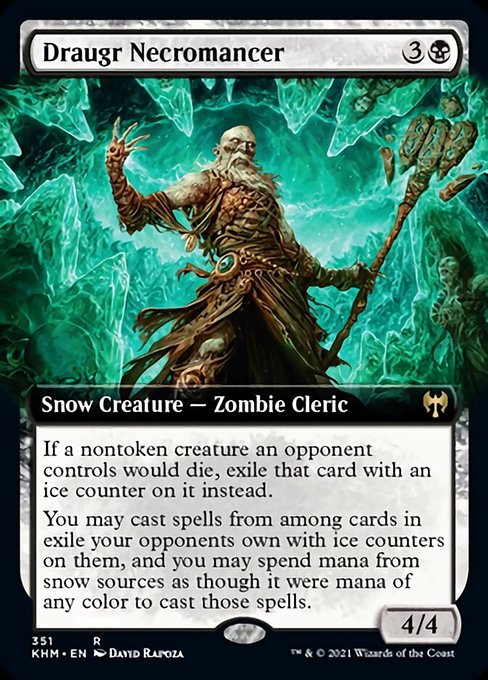 Draugr Necromancer (Extended Art) (Kaldheim) Light Play