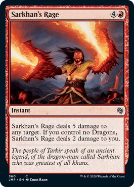Sarkhan's Rage (Jumpstart) Near Mint