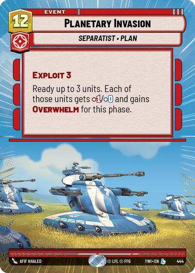 Planetary Invasion (Hyperspace) (Twilight of the Republic) Near Mint Foil