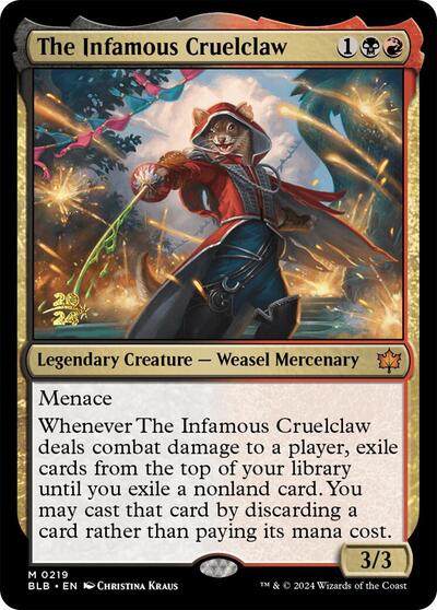Azure Beastbinder (Promos: Prerelease Cards) Light Play Foil