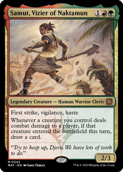 Samut, Vizier of Naktamun (March of the Machine: The Aftermath) Near Mint Foil