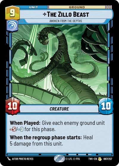 The Zillo Beast Awoken From The Depths (Twilight of the Republic) Near Mint Foil