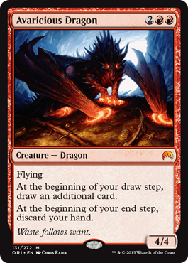 Avaricious Dragon (Magic Origins) Light Play Foil