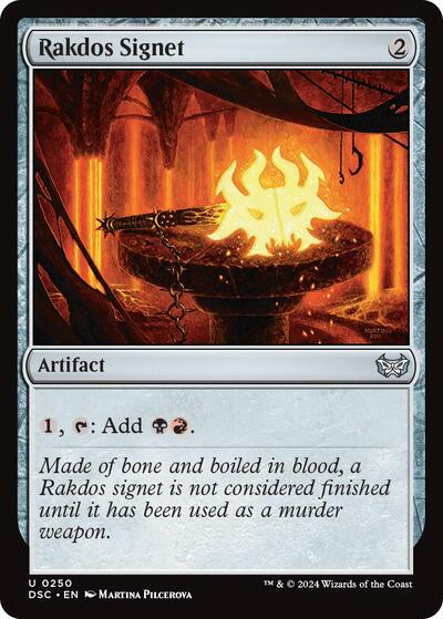 Rakdos Signet (Commander: Duskmourn: House of Horror) Light Play