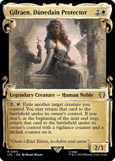 Gilraen, Dunedain Protector (Showcase Scrolls) (Commander: The Lord of the Rings: Tales of Middle-earth) Light Play Foil