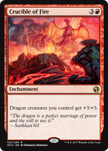 Crucible of Fire (Iconic Masters) Heavy Play Foil