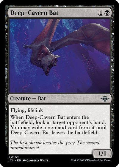 Deep-Cavern Bat (The Lost Caverns of Ixalan) Light Play Foil