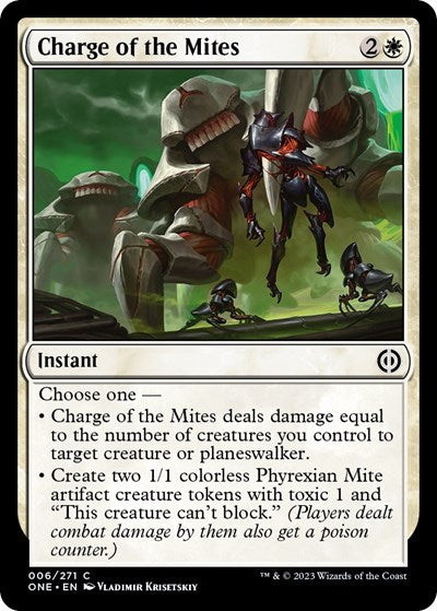 Charge of the Mites (Phyrexia: All Will Be One) Near Mint