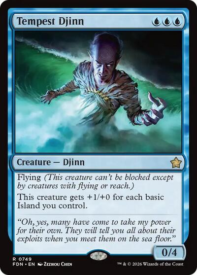 Tempest Djinn (0749) (Foundations) Near Mint