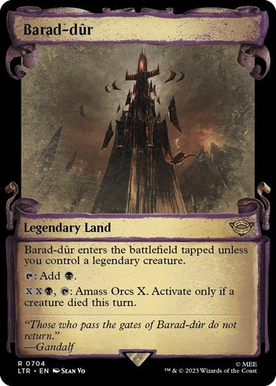 Barad-dur (Showcase Scrolls) (Universes Beyond: The Lord of the Rings: Tales of Middle-earth) Medium Play Foil