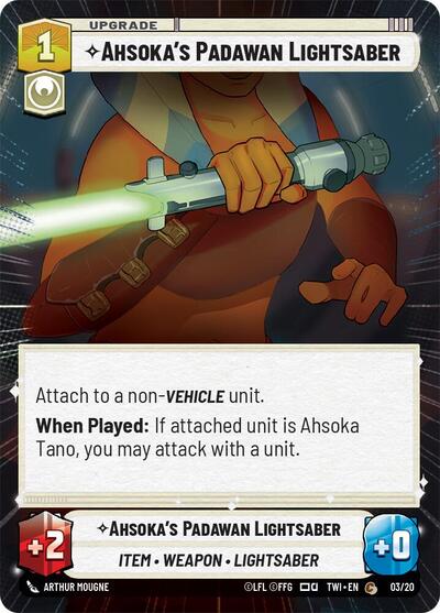 Ahsoka's Padawan Lightsaber (Hyperspace) (Twilight of the Republic) Near Mint Foil