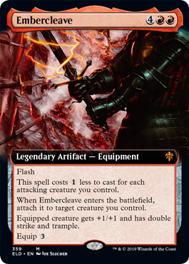 Embercleave (Extended Art) (Throne of Eldraine) Light Play