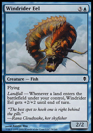 Windrider Eel (Zendikar) Light Play Foil